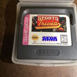 Sports Trivia for Sega Game Gear